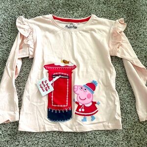 Brand new peppa pig Christmas top